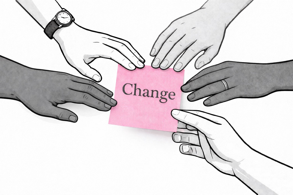 Hand Making Change How to spot when change is actually sticking – Yesterday Is Not Tomorrow